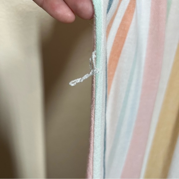 Rails Womens Suri Melon Stripe Rayon Linen Blend Midi Dress Size XS Multicolor - Picture 6 of 10